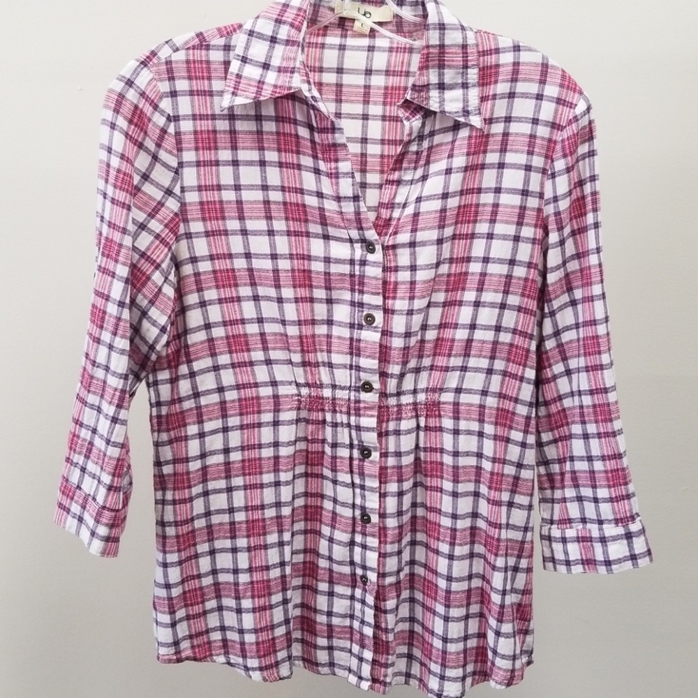YA 3/4 button down WT1